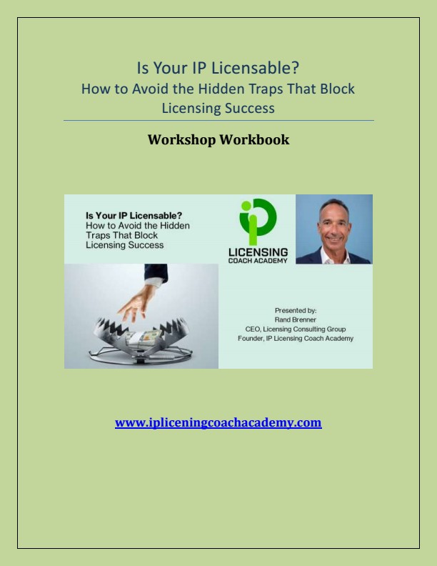 Is Your IP Licensable Workbook